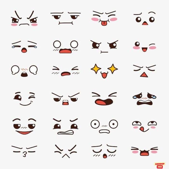 mắt chibi đẹp xinh