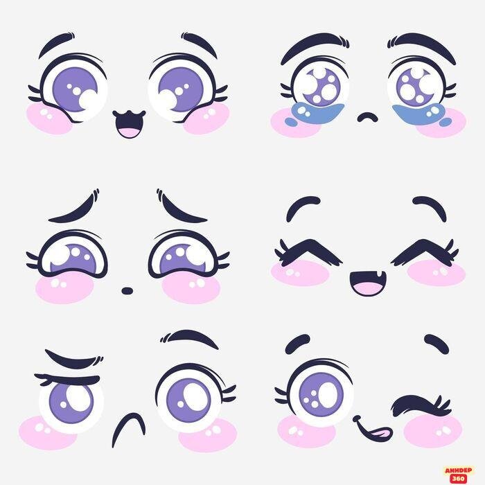 mắt chibi siêu đẹp