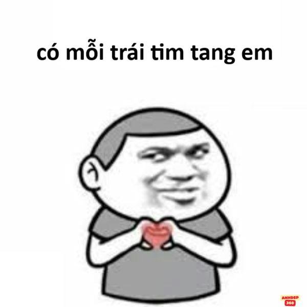 meme bắn tim