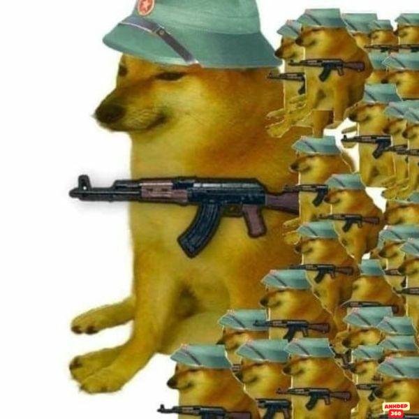 Tổng hợp ảnh meme cầm súng hài hước, lầy lội