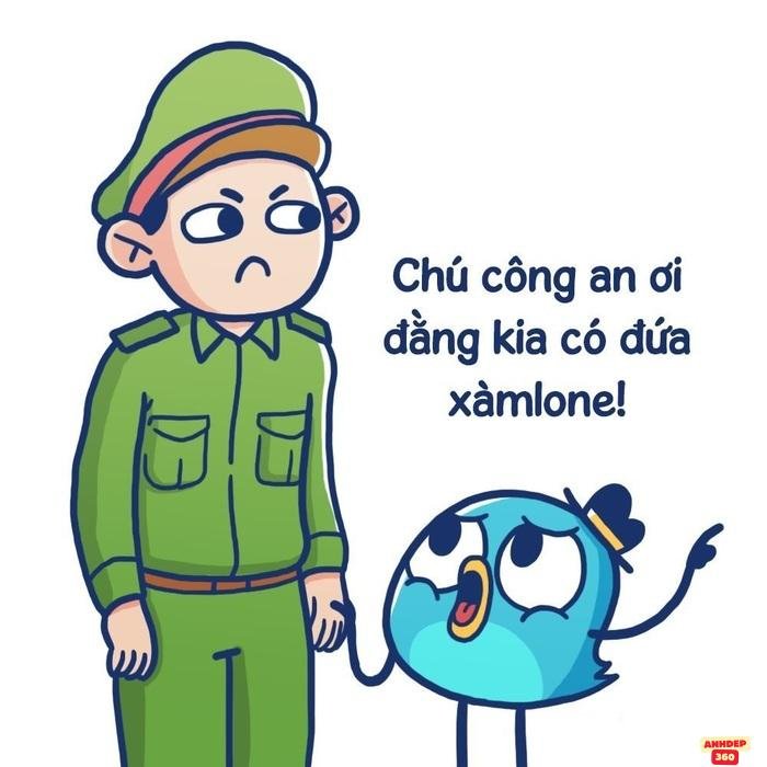 meme công an cute