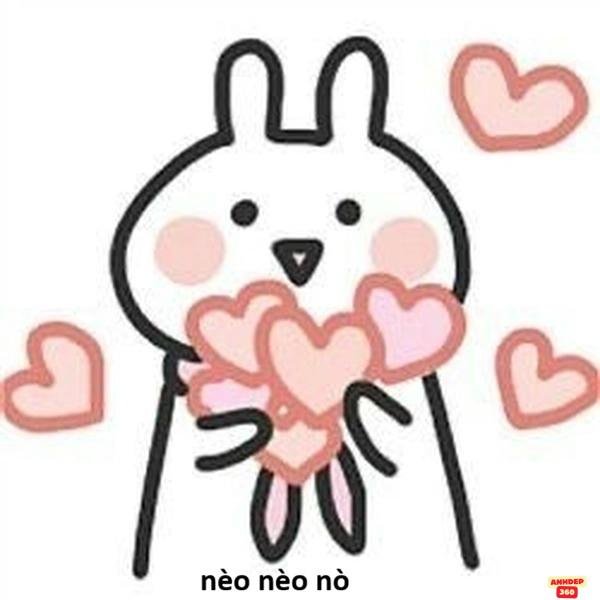 meme đáng yêu thỏ