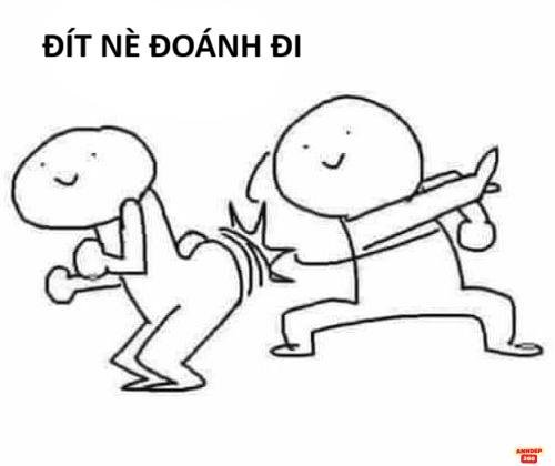 meme đánh nhau bép