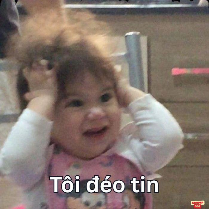 meme đéo tin em bé