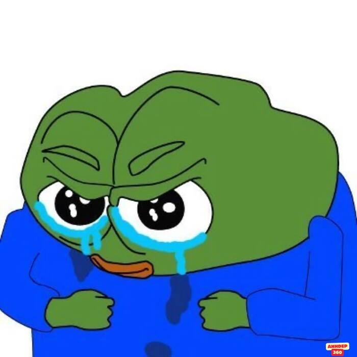 meme ếch khóc cute