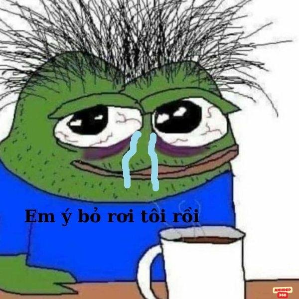 meme ếch xanh đầu bù