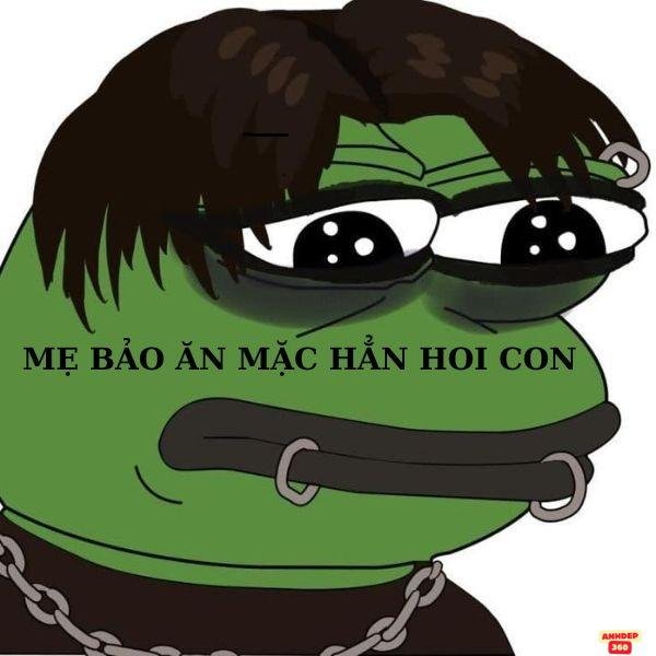 meme ếch xanh đeo khuyên