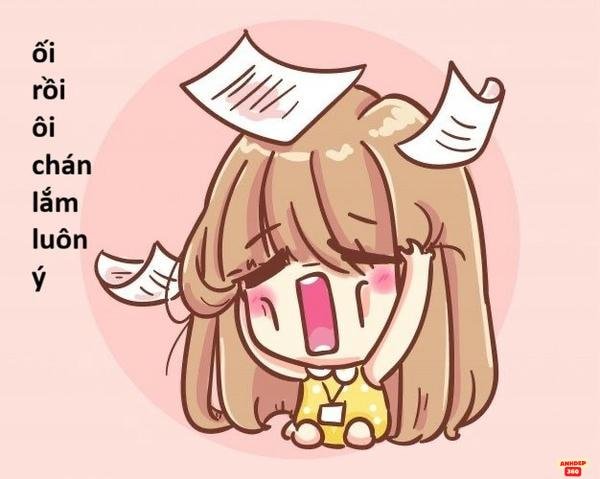 meme mệt mỏi ngáp