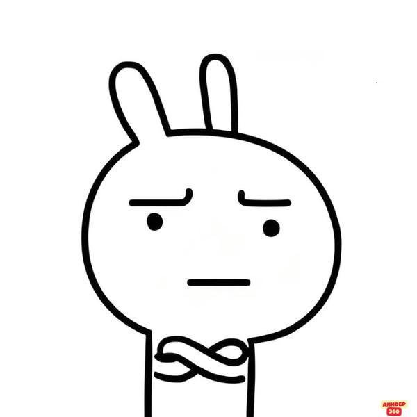 meme suy nghĩ thỏ trắng