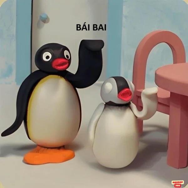 meme tạm biệt màu sắc hài