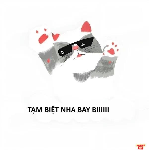 meme tạm biệt phá cách hài hước