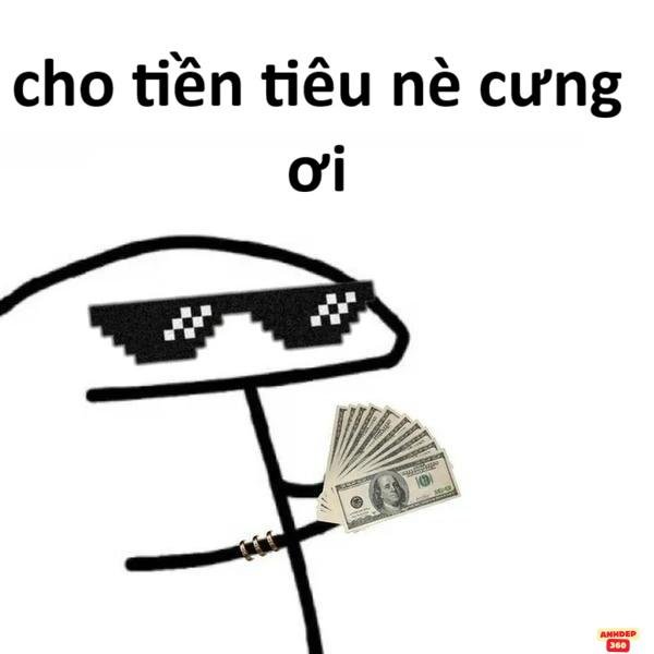 meme tiền cực ngầu