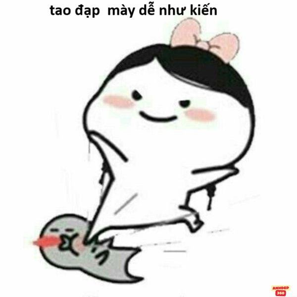 meme tức giận đánh bạn