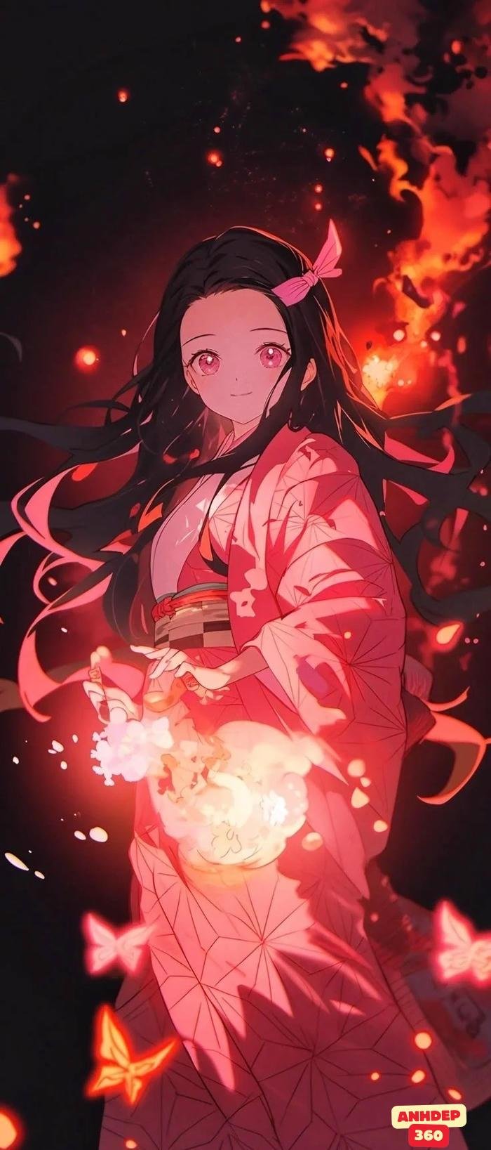 nezuko kamado nền 4k