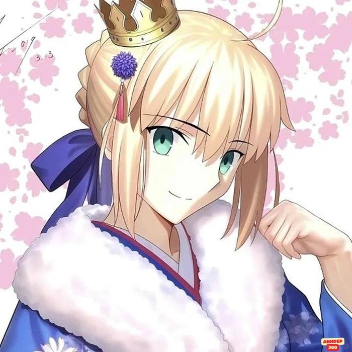 saber artoria pendragon mỉm cười