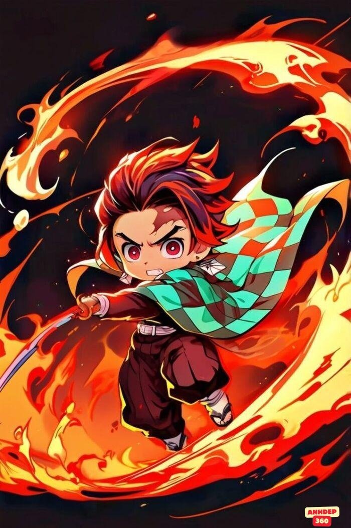 tanjiro chibi cực đẹp