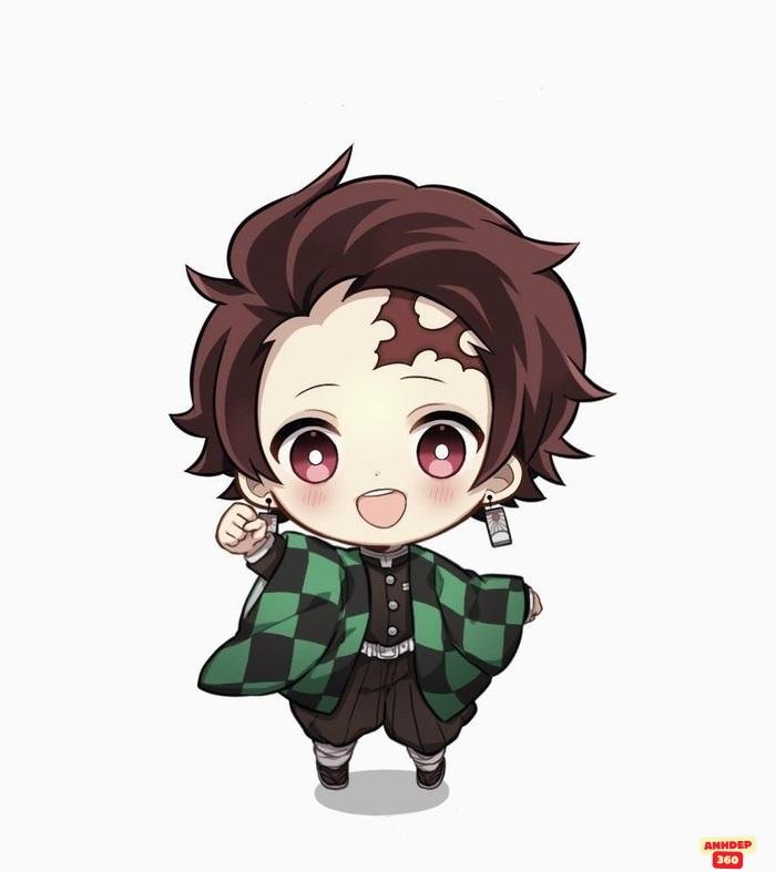 tanjiro chibi dễ thương nhất