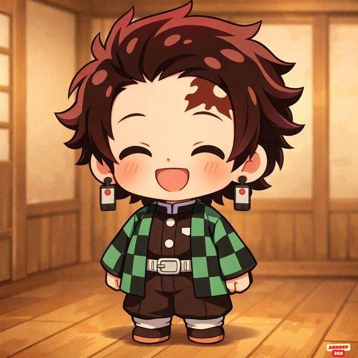 tanjiro chibi dễ thương