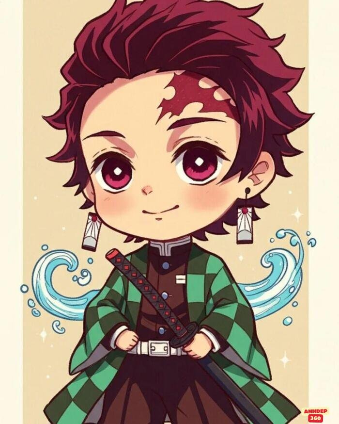 tanjiro chibi đẹp ngầu