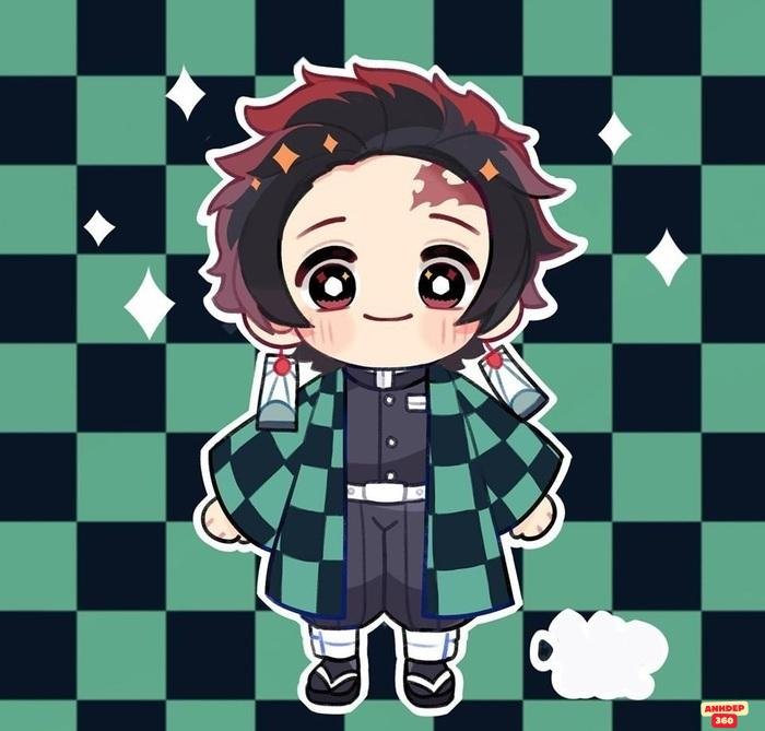 tanjiro chibi đẹp xinh