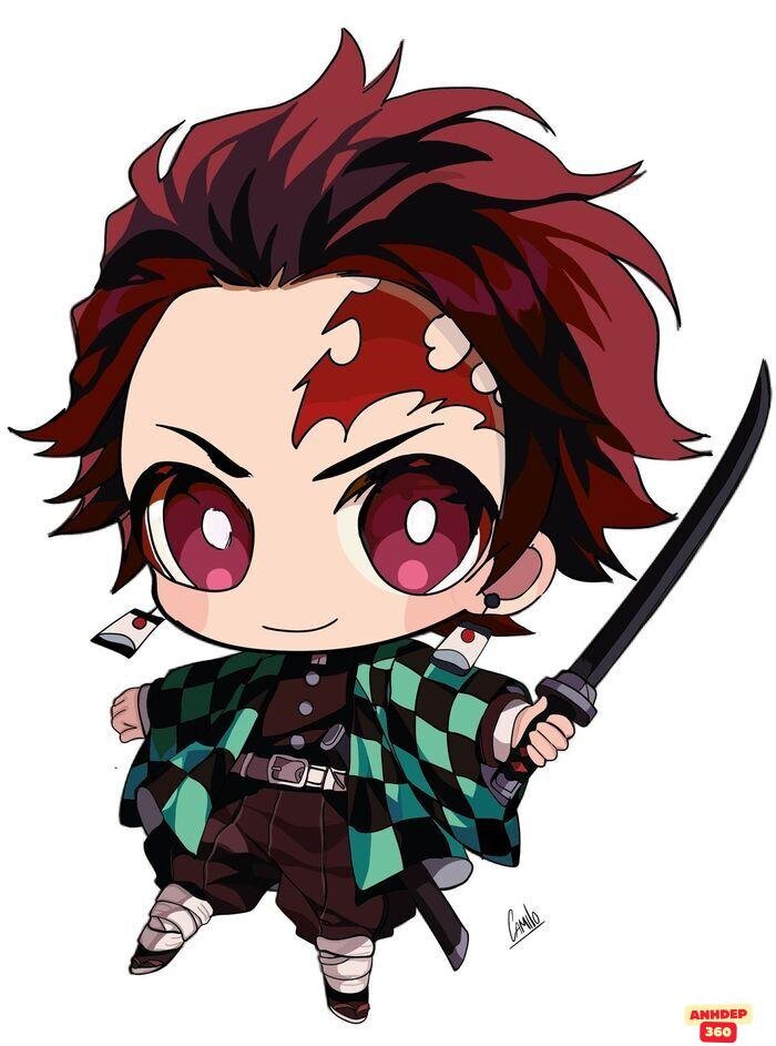 tanjiro chibi ngầu nhất