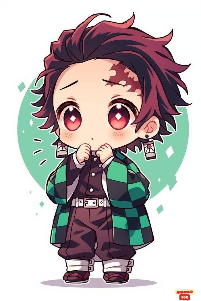 tanjiro chibi ngầu