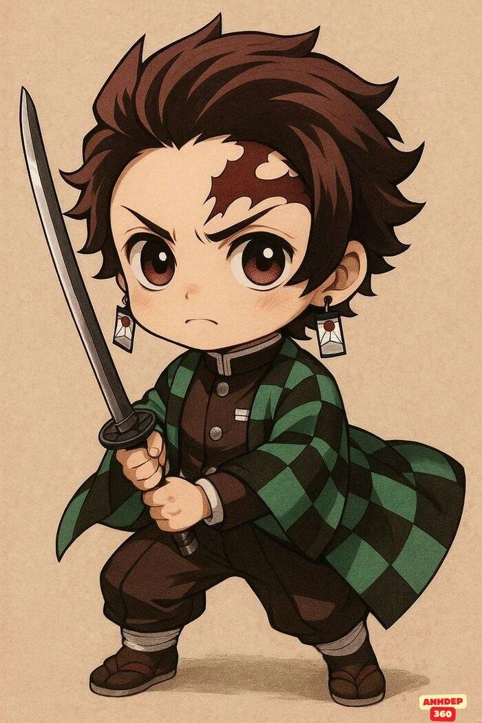 tanjiro chibi siêu đẹp
