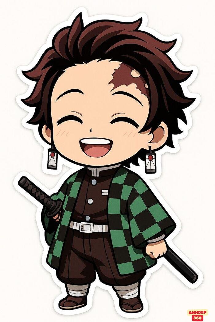 tanjiro chibi xinh đẹp