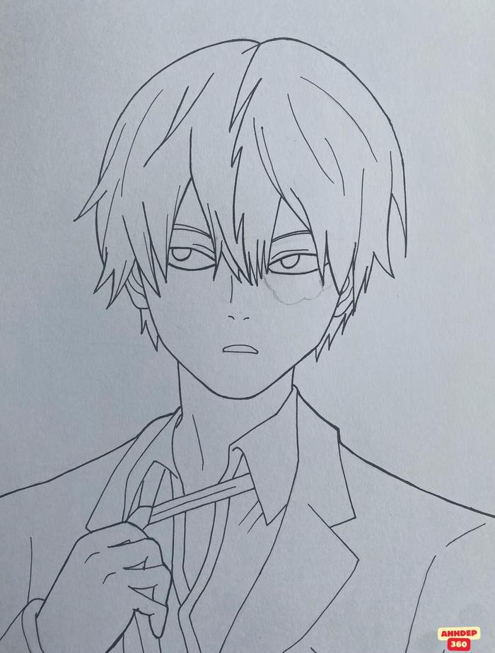 todoroki đen trắng