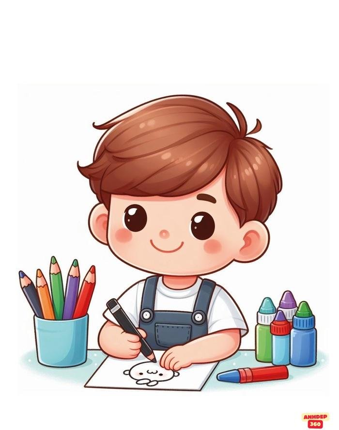 tranh chibi cực cute