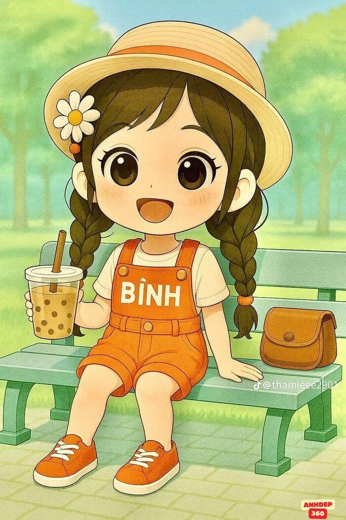 tranh chibi xinh
