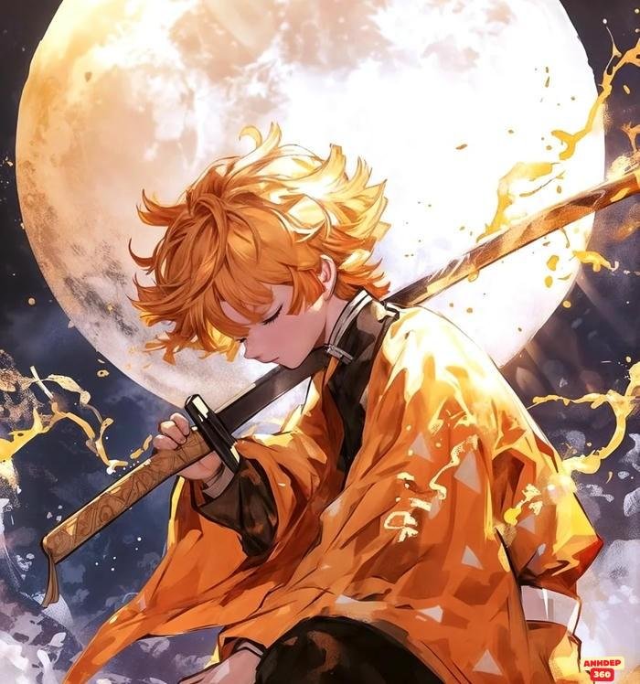 zenitsu agatsuma rạng rỡ 4k