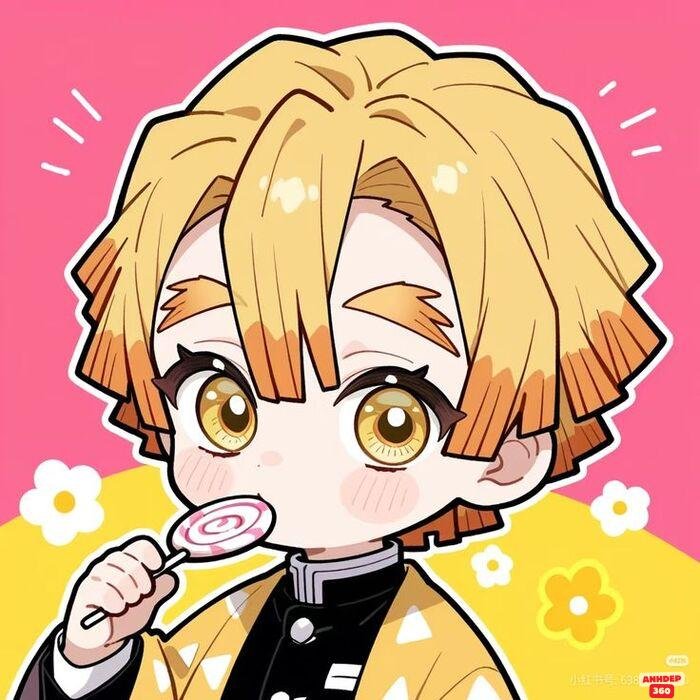 zenitsu chibi cực đẹp