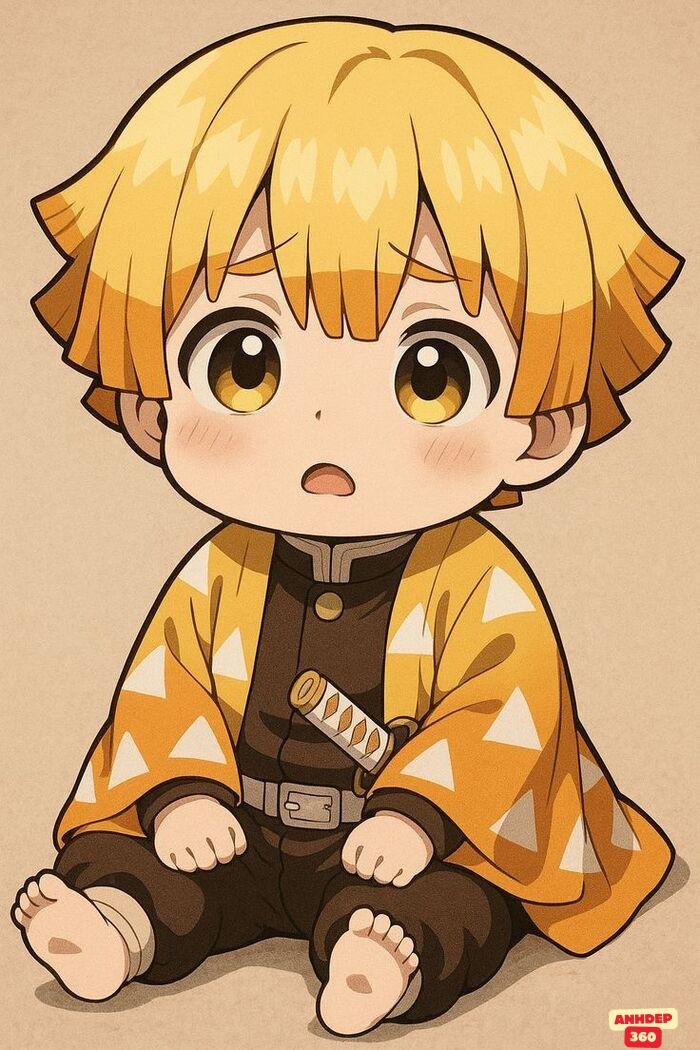 zenitsu chibi siêu cute