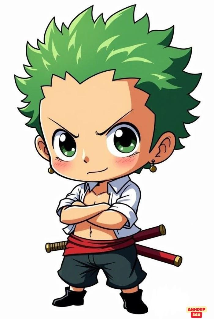 zoro chibi ngầu