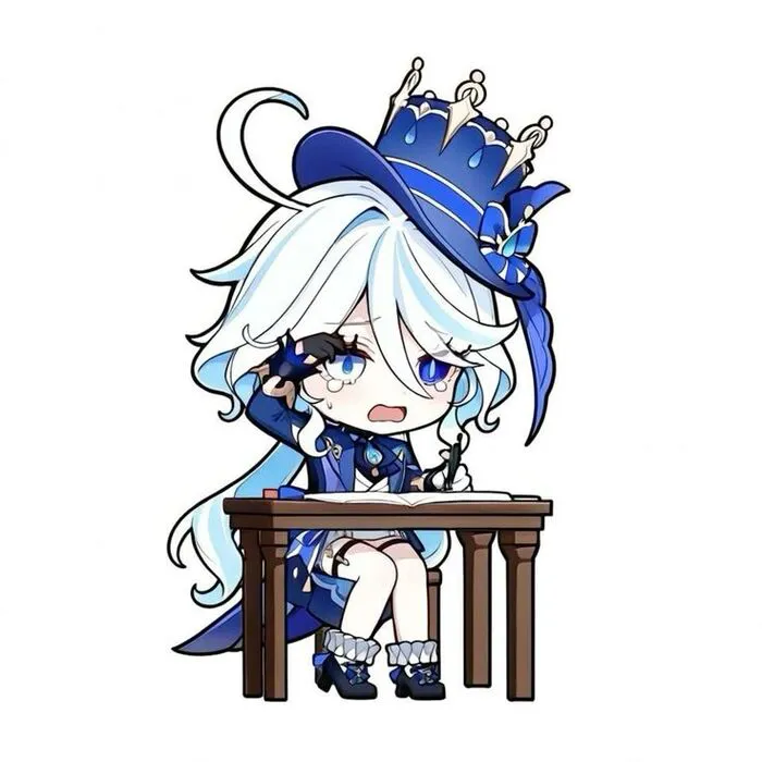 ảnh furina chibi bùn ảnh furina chibi bùn