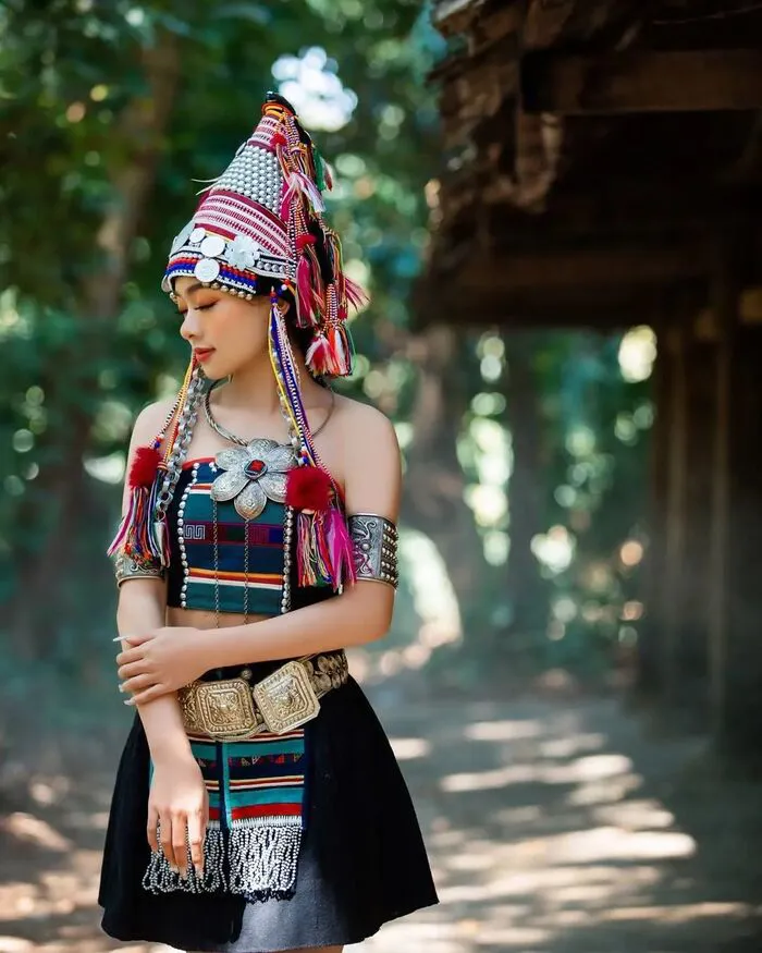 ảnh gái xinh dân tộc Hà Nhì