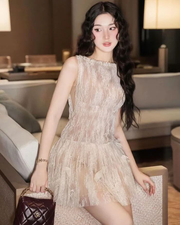 ảnh gái xinh mặc váy lưới phong cách hàn quốc ảnh gái xinh mặc váy lưới phong cách hàn quốc