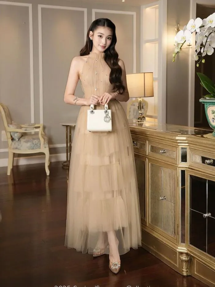 ảnh gái xinh mặc váy lưới phong cách quyến rũ ảnh gái xinh mặc váy lưới phong cách quyến rũ