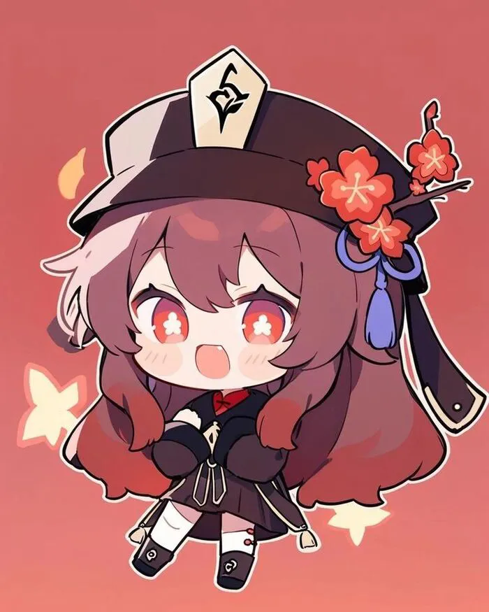 ảnh hutao chibi cực đáng yêu