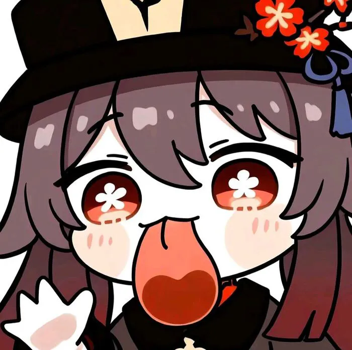 ảnh hutao chibi lè lưỡi ảnh hutao chibi lè lưỡi