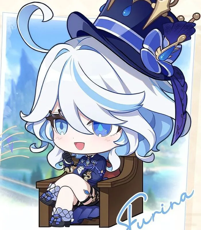 furina chibi đáng yêu furina chibi đáng yêu