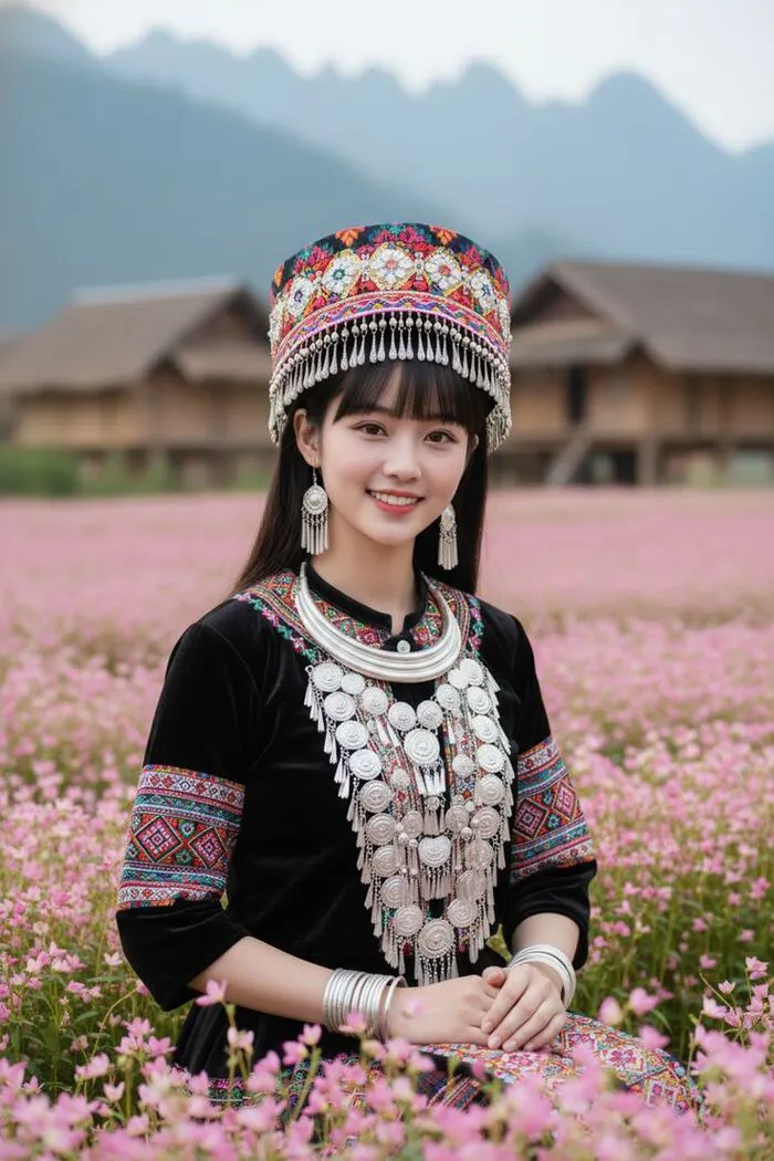 gái xinh dân tộc H'Mông đẹp