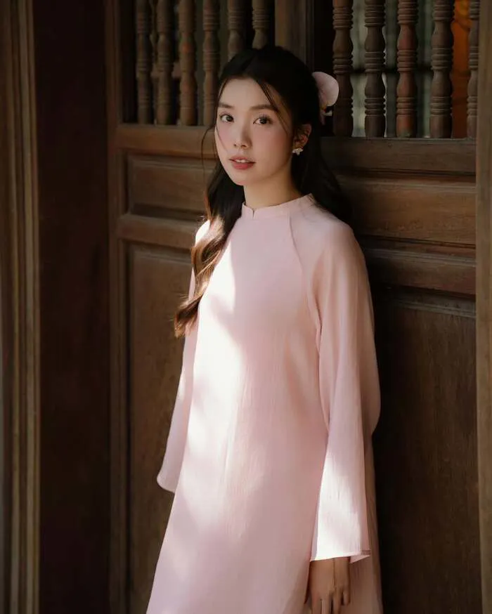 gái xinh mặc áo dài