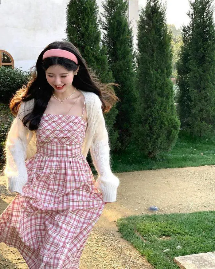 gái xinh mặc pinky phong cách ulzzang