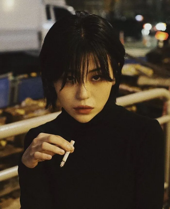 gái xinh ngầu concept dark girl