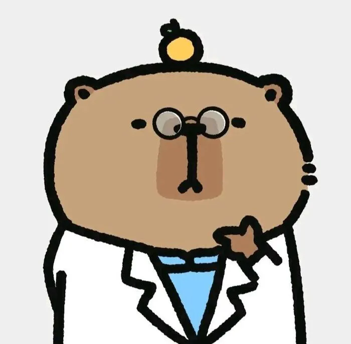 hình capybara chibi bác sĩ