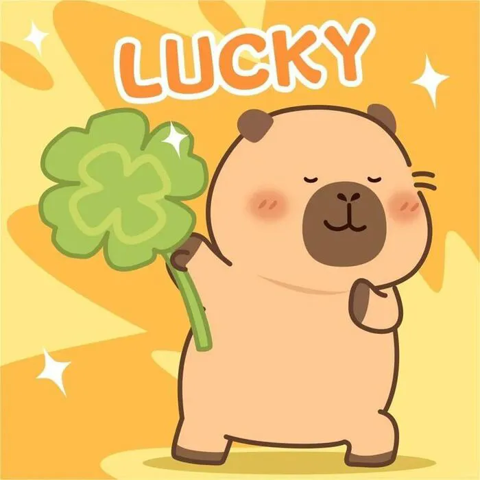 hình capybara chibi lucky hình capybara chibi lucky