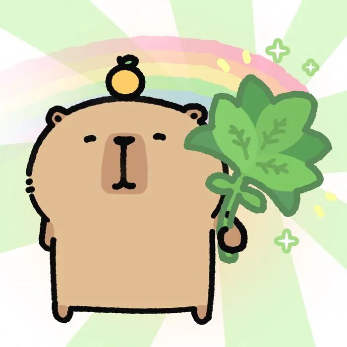 hình capybara chibi may mắn hình capybara chibi may mắn