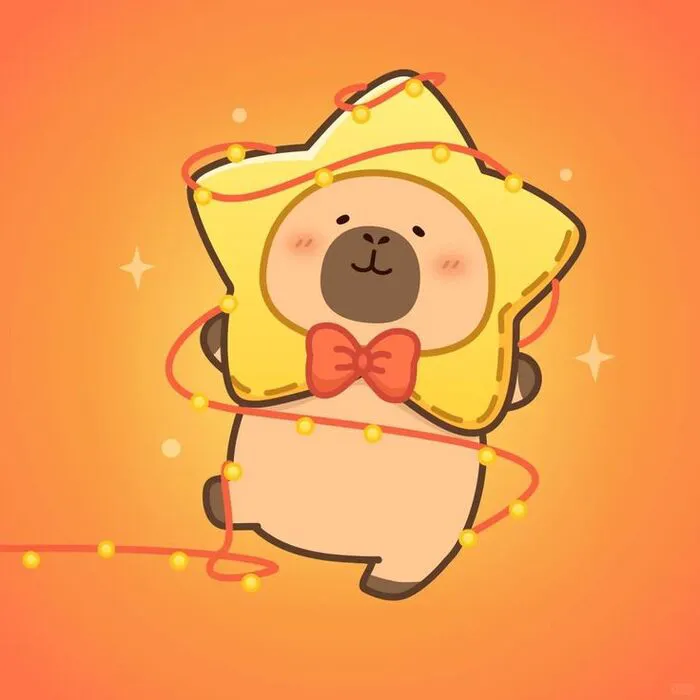 hình capybara chibi sao hình capybara chibi sao
